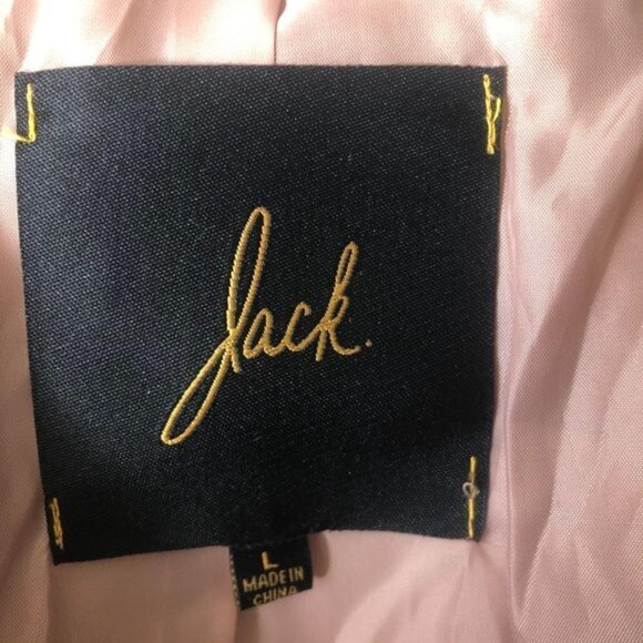 Jack BB Dakota Lenon Quilted Moto Jacket Blush L - Picture 10 of 10